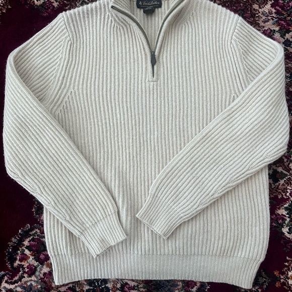 Brooks Brothers Lambswool 1/4 Zip - Picture 1 of 6